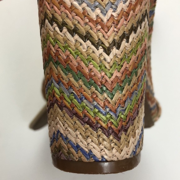 FRANCESCAS Strappy Chevron Chunky Heels, 6 - Picture 2 of 10